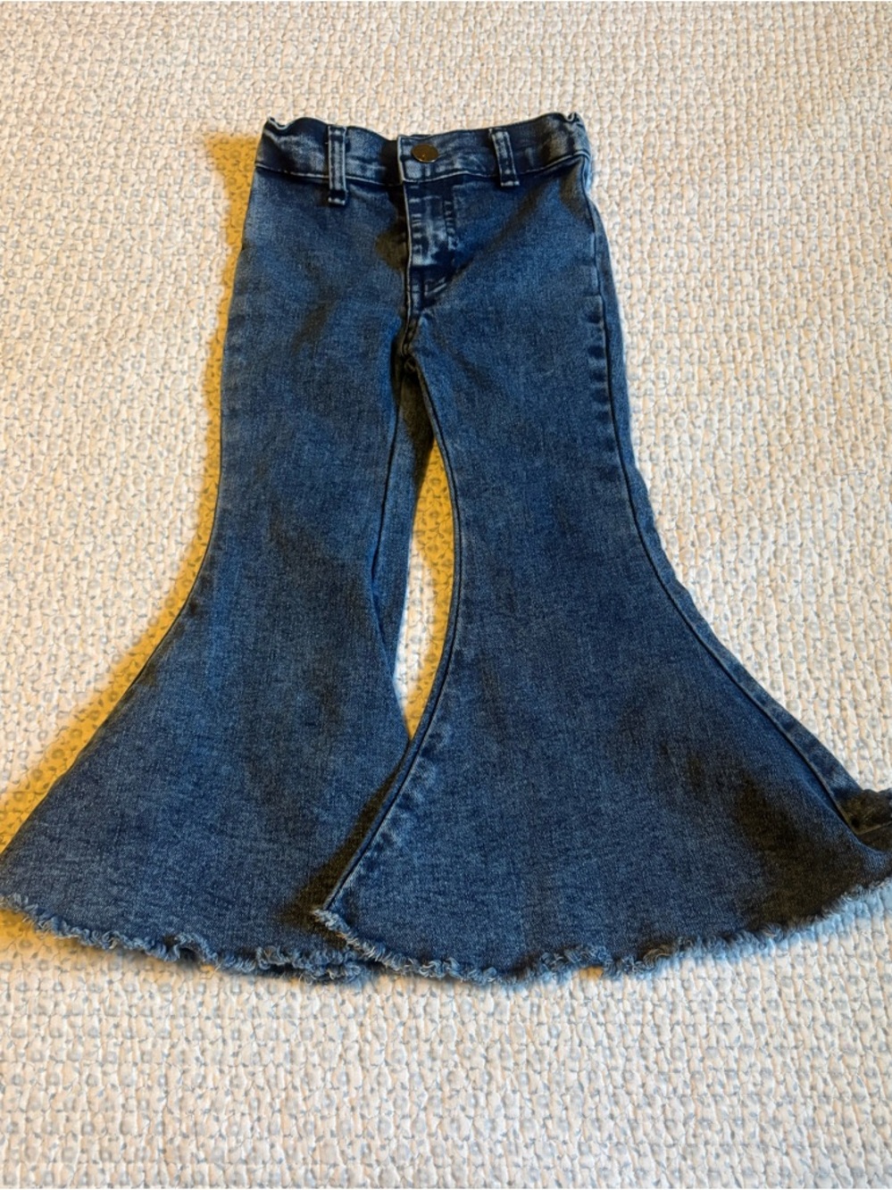 Girls Bell Bottom Flare Leg Jeans